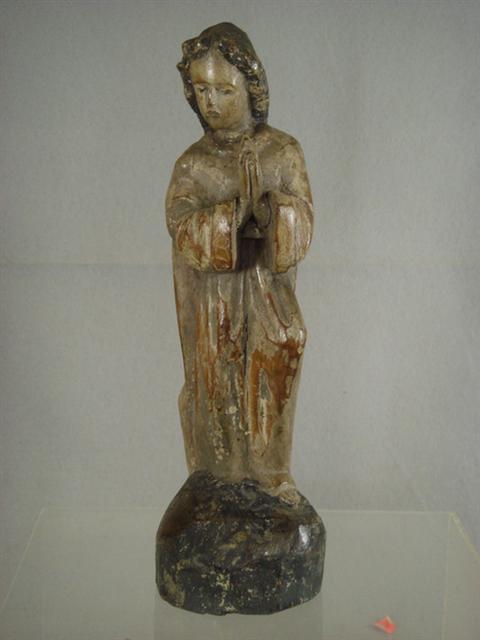 Carved & painted wood religious
