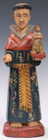 CARVED & PAINTED WOOD SANTO SA