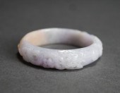 CARVED PALE LAVENDER TO MOTTLE