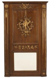 CARVED & PARCEL GILT TRUMEAU M