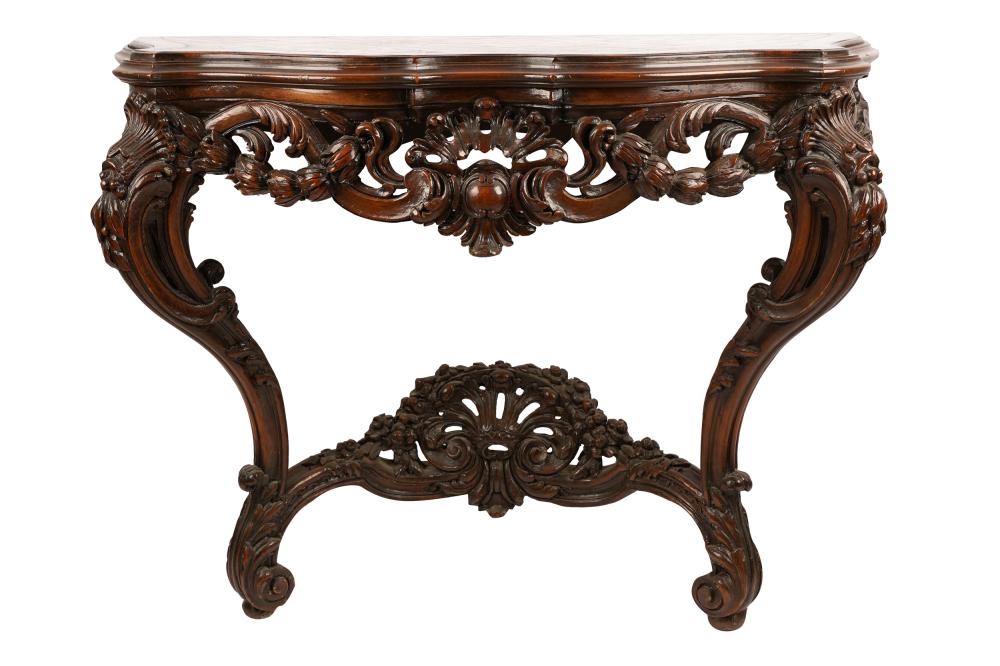 CARVED PARQUETRY TOP WALL