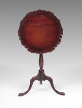 CARVED PIECRUST TILT TOP CANDL