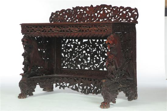 CARVED PIER TABLE.  Asian  early