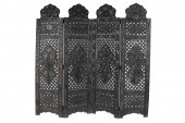 CARVED & PIERCED WOOD FOUR-FOL