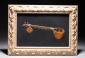Carved pietra dura and various