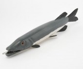 CARVED PIKE, CA. 1975One of tw
