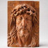 CARVED PLAQUE OF CHRISTA carve