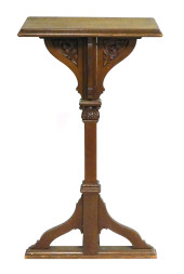 CARVED PODIUM, AMERICAN, 20TH