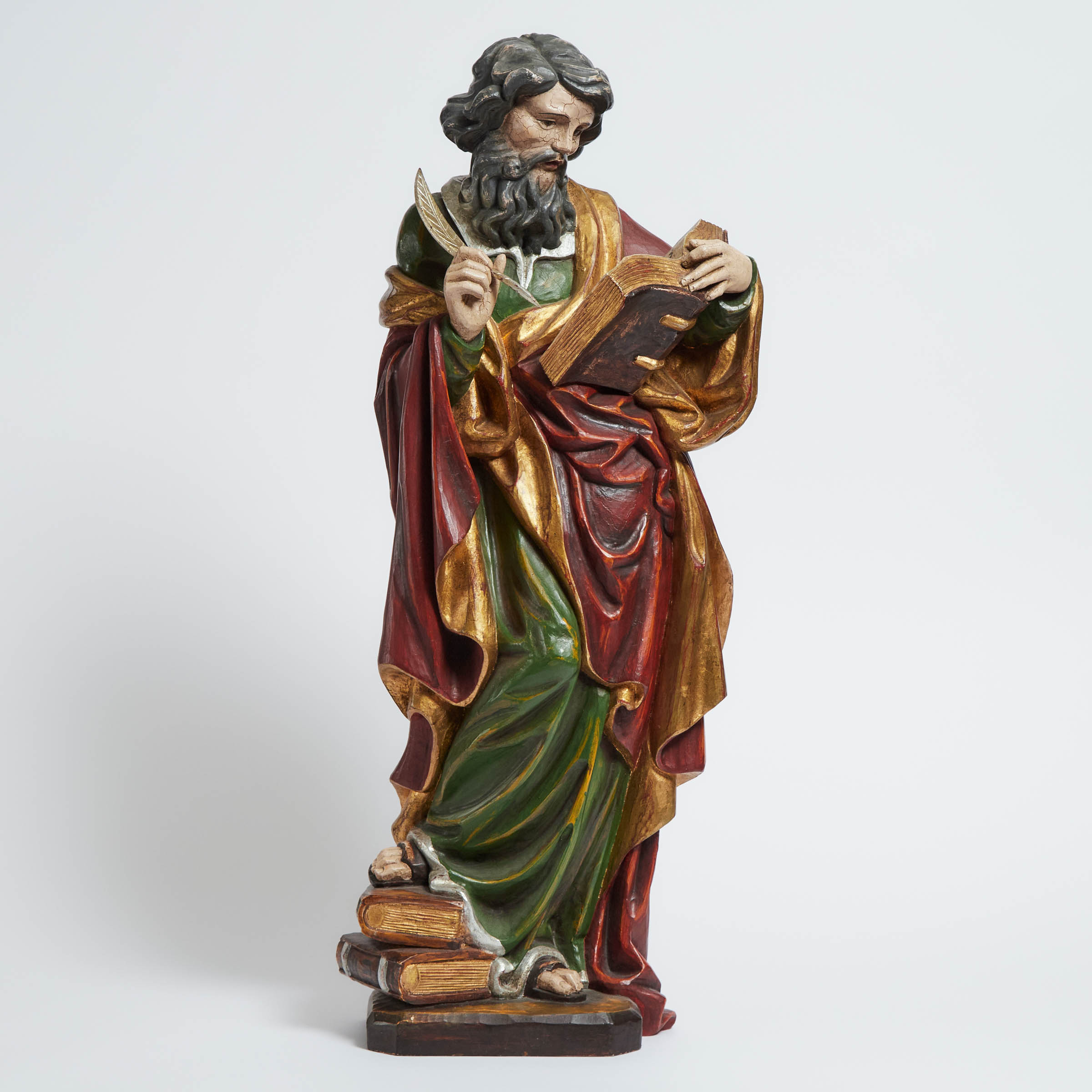 Carved, Polychromed and Parcel Gilt