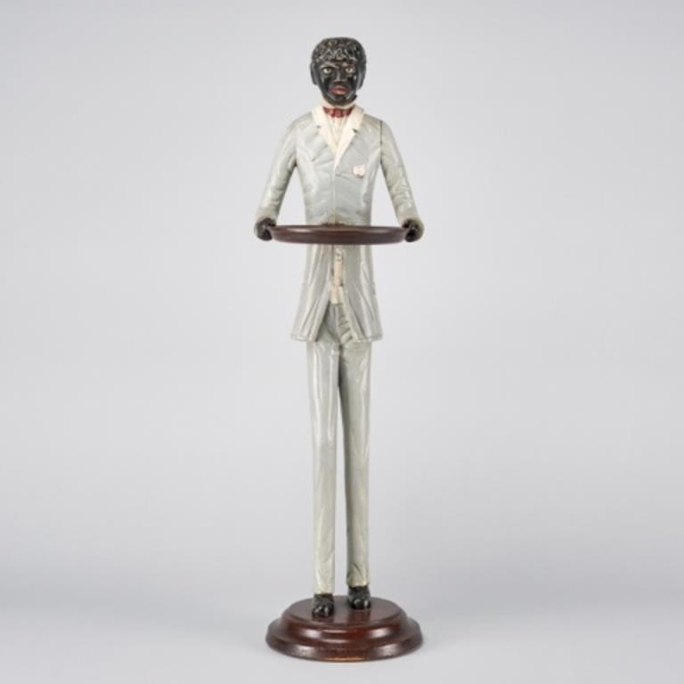 CARVED & POLYCHROMED BUTLERAn