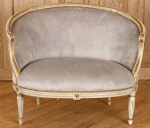 CARVED POLYCHROMED FRENCH CANA