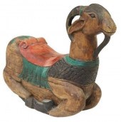 CARVED & POLYCHROMED WOOD CHIL