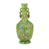 CARVED PORCELAIN SANCAI 'MAGPI