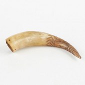 CARVED POWDERHORN NORTH AMERIC