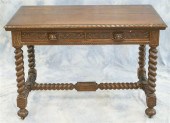 Carved quartered oak Victorian