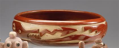 Carved redware bowl    teresita