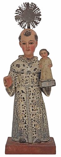 CARVED RELIGIOUS SANTO SAN