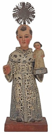 CARVED RELIGIOUS SANTO SAN ANT