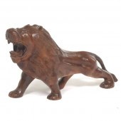 CARVED RETRO MAHOGANY WOODEN S