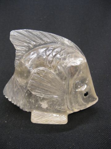 Carved Rock Crystal Figurine of a