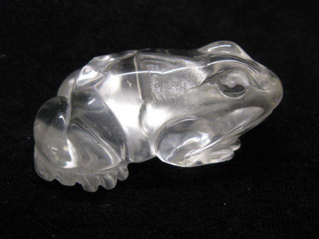Carved Rock Crystal Figurine of a