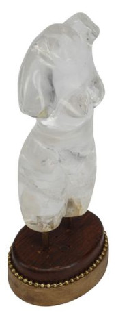 CARVED ROCK CRYSTAL SCULPTURE