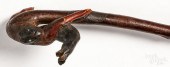 CARVED ROOT CANE, CA. 1900Carv