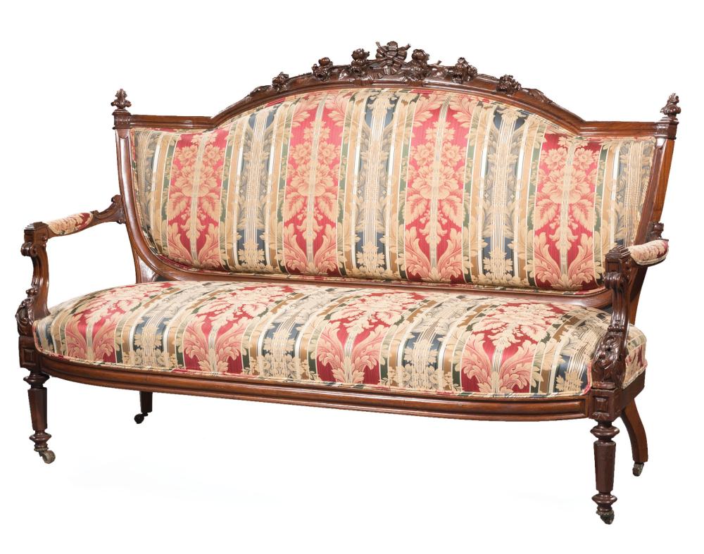 CARVED ROSEWOOD AND GRAINED