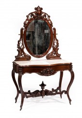 CARVED ROSEWOOD DUCHESSE DRESS