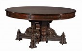 CARVED ROSEWOOD EXTENSION DINI