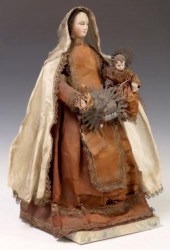 CARVED SANTO ALTAR FIGURE OUR