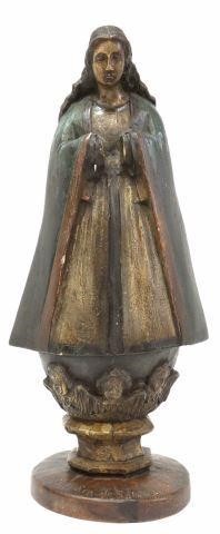 CARVED SANTO ALTAR FIGURE OUR