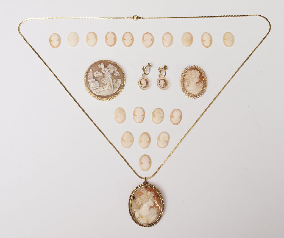 CARVED SHELL CAMEO COLLECTION: To