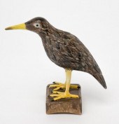 CARVED SHOREBIRD BY WILFRID RI