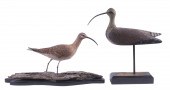 CARVED SHOREBIRD SCULPTURES Lo