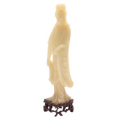 CARVED SOAP STONE KWAN YIN<br>