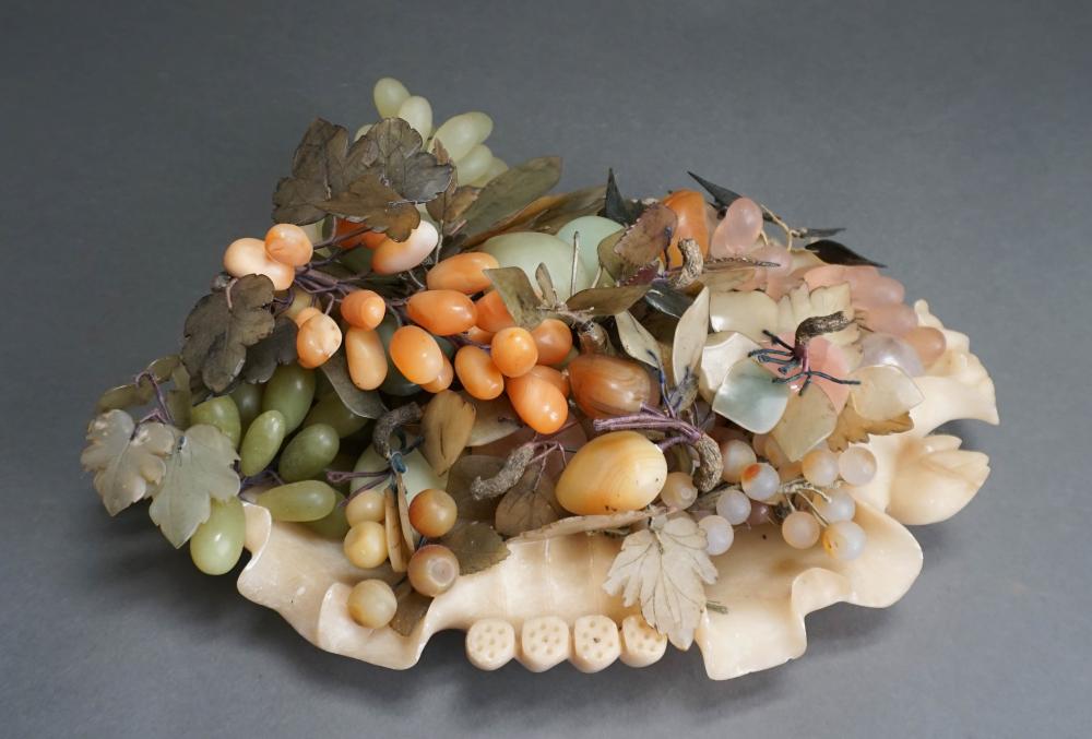 CARVED SOAPSTONE CENTERPIECE BOWL