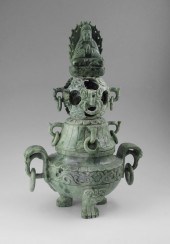 CARVED SOAPSTONE MYSTERY BALL