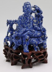 CARVED SODALITE FIGURAL GROUPI