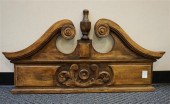 CARVED STAINED FRUITWOOD ARCHI