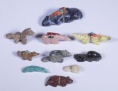 CARVED STONE ANIMAL FETISHES L