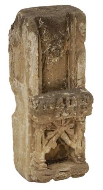 CARVED STONE ARCHITECTURAL TEMPLE