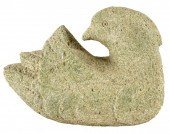 CARVED STONE BIRD FIGUREunsign