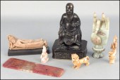 CARVED STONE BUDDHIST PRAYER M