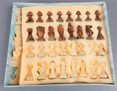 CARVED STONE CHESS SETCarved s