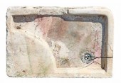 CARVED STONE GARDEN SINK BASIN