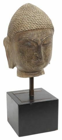 CARVED STONE HEAD OF THE