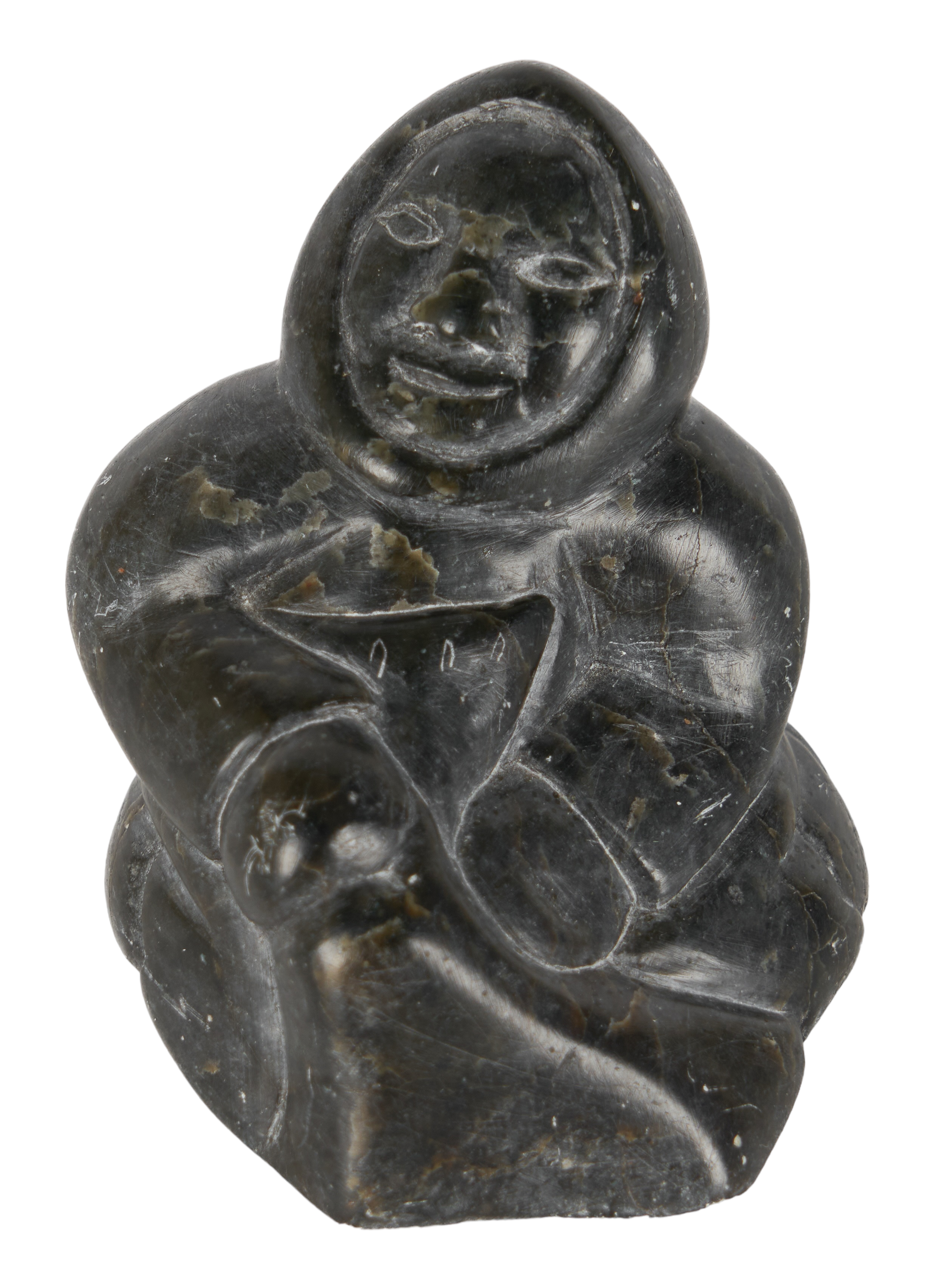 Carved stone Inuit sculpture,