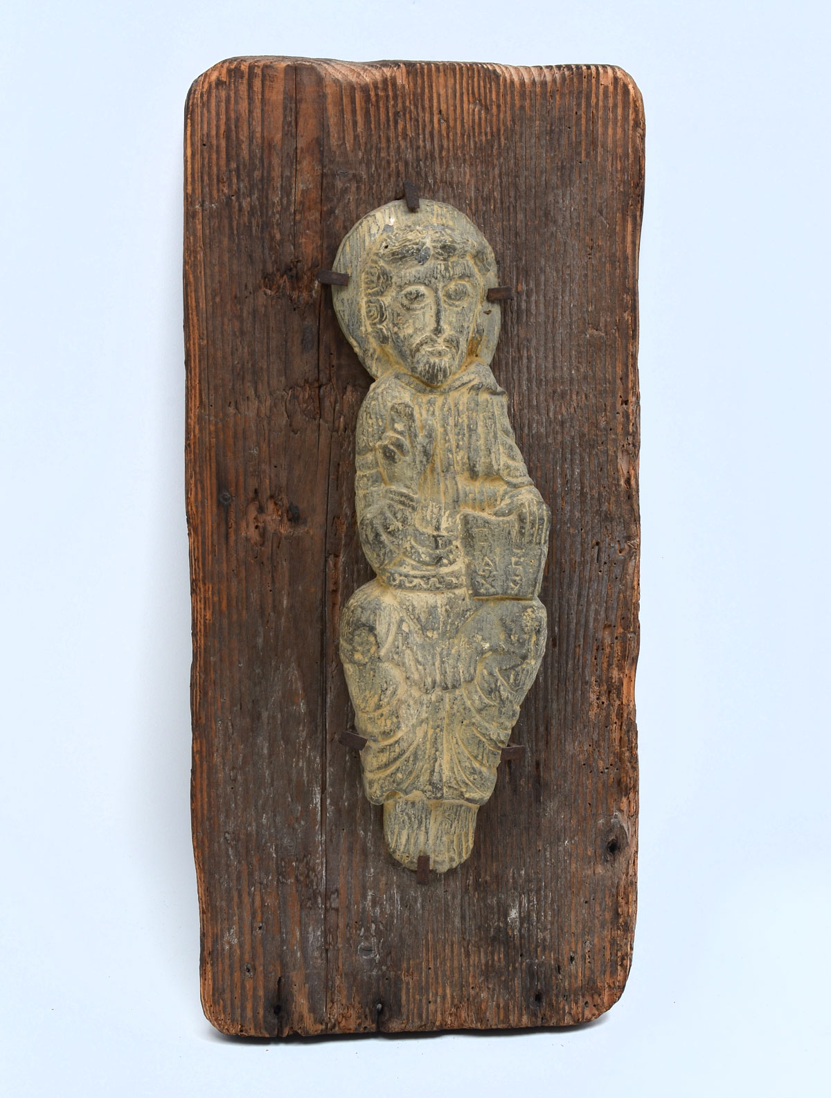 CARVED STONE ''ST. PETER''