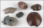 CARVED STONE TURTLE FORM BUCKL